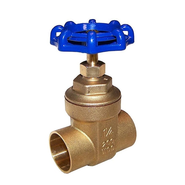 Thrifco Plumbing 2 Inch CXC Brass Gate Valve, No Lead 6418018 - main